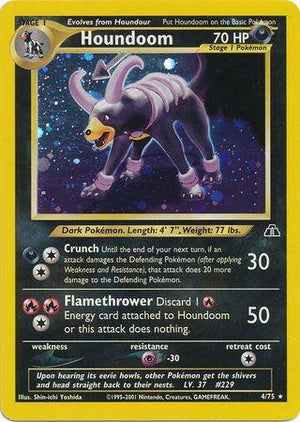 Houndoom 4/75  - Unlimited Holofoil Neo Discovery - Holo Rare