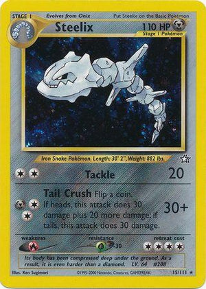 Steelix 015/111  - Unlimited Holofoil Neo Genesis - Holo Rare