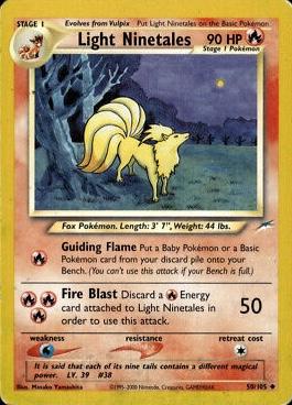 Light Ninetales 50/105  - Unlimited Neo Destiny - Uncommon