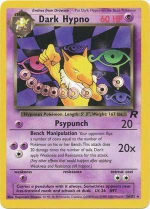 Dark Hypno 26/82  - Unlimited Team Rocket - Rare