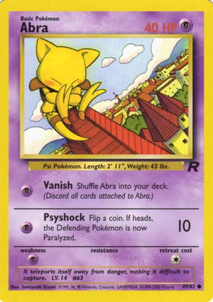 Abra 049/82  - Unlimited Team Rocket - Common