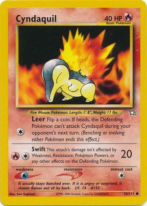 Cyndaquil 56/111  - Unlimited Neo Genesis - Common