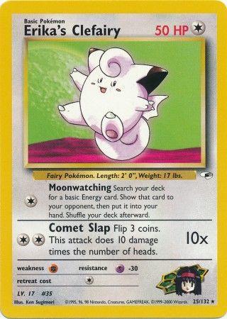 Erika's Clefairy 25/132  - Unlimited Gym Heroes - Rare