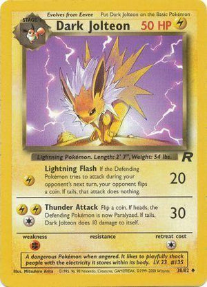 Dark Jolteon 038/82  - Unlimited Team Rocket - Uncommon