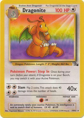 Dragonite 19/62  - Unlimited Fossil - Rare