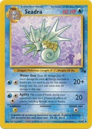 Seadra 042/62  - Unlimited Fossil - Uncommon
