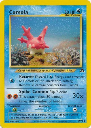 Corsola 037/75  - Unlimited Neo Discovery - Uncommon