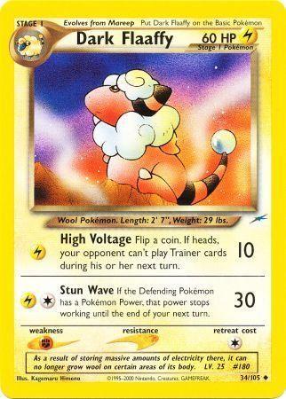 Dark Flaaffy 034/105  - Unlimited Neo Destiny - Uncommon
