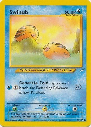 Swinub 084/105  - Unlimited Neo Destiny - Common