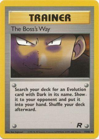 The Boss's Way 73/82  - Unlimited Team Rocket - Uncommon
