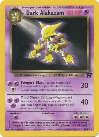 Dark Alakazam 18/82  - Unlimited Team Rocket - Rare