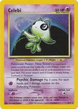 Celebi (3) (3) 003/64  - Unlimited Holofoil Neo Revelation - Holo Rare