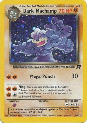 Dark Machamp 10/82  - Unlimited Holofoil Team Rocket - Holo Rare