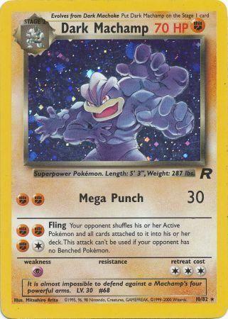 Dark Machamp 10/82  - Unlimited Holofoil Team Rocket - Holo Rare