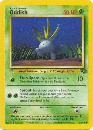 Oddish 058/64  - Unlimited Jungle - Common