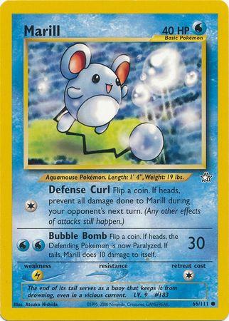 Marill 066/111  - Unlimited Neo Genesis - Common