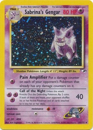 Sabrina's Gengar 14/132  - Unlimited Holofoil Gym Heroes - Holo Rare