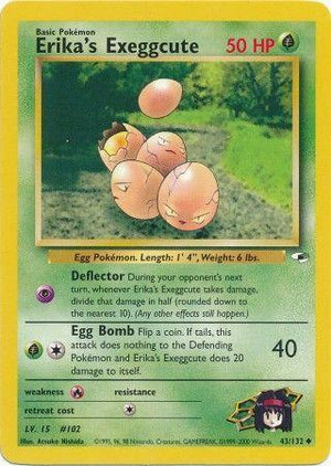 Erika's Exeggcute 43/132  - Unlimited Gym Heroes - Uncommon