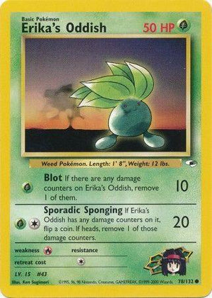 Erika's Oddish 78/132  - Unlimited Gym Heroes - Common