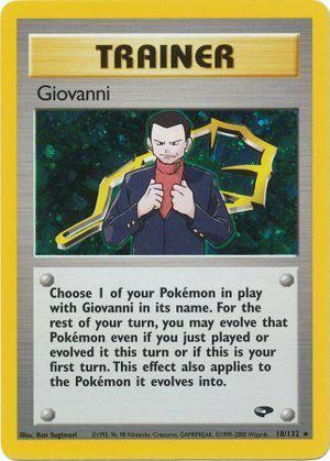 Giovanni 18/132  - Unlimited Holofoil Gym Challenge - Holo Rare