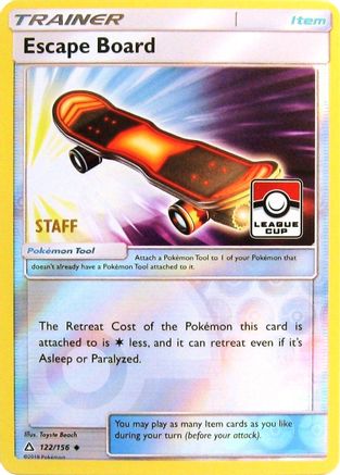 Escape Board (League Cup) [Staff] 122/156  - Reverse Holofoil League & Championship Cards - Promo