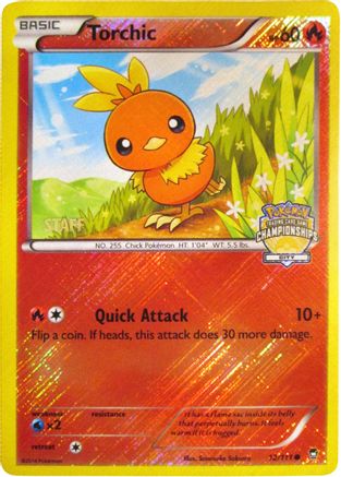 Torchic (City Championships) [Staff] 012/111  - Reverse Holofoil League & Championship Cards - Promo