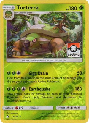 Torterra (Pokemon League) 009/156  - Reverse Holofoil League & Championship Cards - Promo