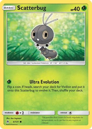 Scatterbug (6) (6) 006  - Reverse Holofoil SM  Forbidden Light - Common