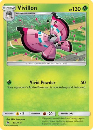 Vivillon 008  SM  Forbidden Light - Rare