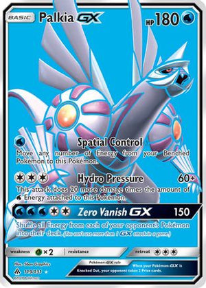 Palkia GX (Full Art) 119  - Holofoil SM  Forbidden Light - Ultra Rare