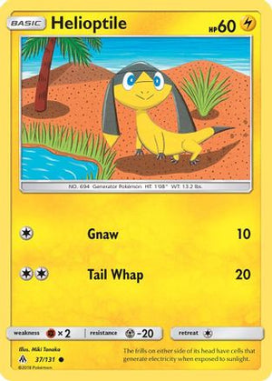 Helioptile 037  - Reverse Holofoil SM  Forbidden Light - Common