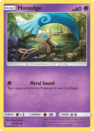 Honedge (47) (47) 047  SM  Forbidden Light - Common