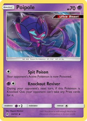 Poipole 055/131  - Reverse Holofoil SM  Forbidden Light - Uncommon