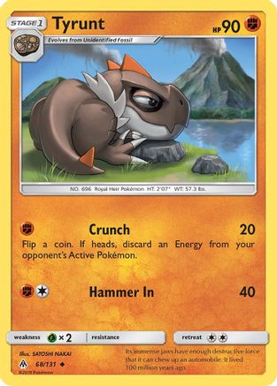 Tyrunt 068/131  SM  Forbidden Light - Uncommon