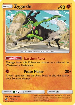 Zygarde (71) (71) 071/131  SM  Forbidden Light - Uncommon