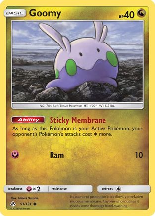 Goomy (91) (91) 091/131  - Reverse Holofoil SM  Forbidden Light - Common