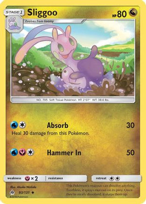 Sliggoo 093/131  - Reverse Holofoil SM  Forbidden Light - Uncommon
