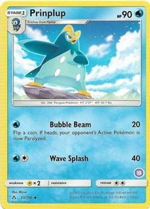 Prinplup (13) 033  SM Trainer Kit Alolan Sandslash & Alolan Ninetales - Uncommon