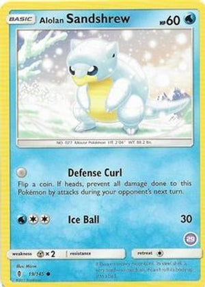 Alolan Sandshrew (29) 019  SM Trainer Kit Alolan Sandslash & Alolan Ninetales - Common