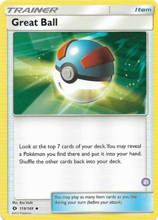 Great Ball (#21, Alolan Sandslash Half (#21, Alolan Sandslash Half-Deck) 021  SM Trainer Kit Alolan Sandslash & Alolan Ninetales - Uncommon