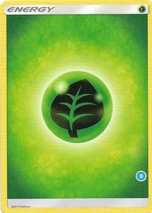 Grass Energy (3)  SM Trainer Kit Alolan Sandslash & Alolan Ninetales - Common