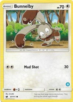 Bunnelby (4) 087  SM Trainer Kit Alolan Sandslash & Alolan Ninetales - Common