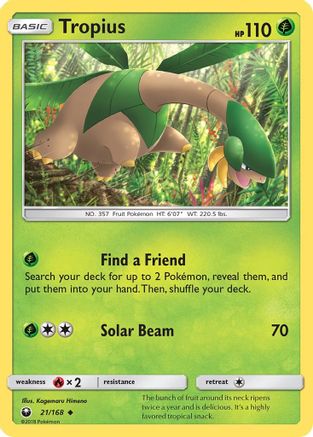 Tropius 021  SM  Celestial Storm - Uncommon