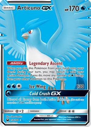 Articuno GX (Full Art) 154  - Holofoil SM  Celestial Storm - Ultra Rare