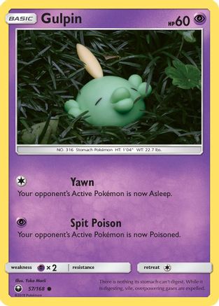Gulpin 057/168  SM  Celestial Storm - Common