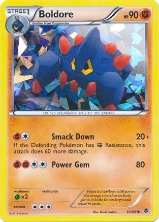 Boldore (Cracked Ice Holo) 051/98  - Holofoil Blister Exclusives - Promo
