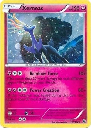 Xerneas (Cosmos Holo) 107/162  - Holofoil Blister Exclusives - Promo