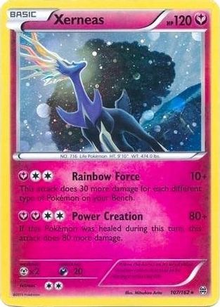 Xerneas (Cosmos Holo) 107/162  - Holofoil Blister Exclusives - Promo