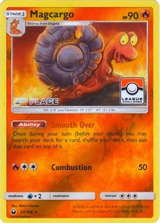 Magcargo (League Challenge) [2nd Place] 024/168  - Reverse Holofoil League & Championship Cards - Promo
