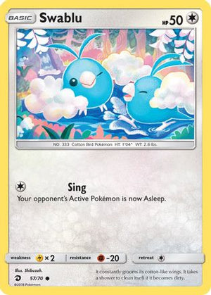 Swablu (57) (57) 057/70  - Reverse Holofoil Dragon Majesty - Common